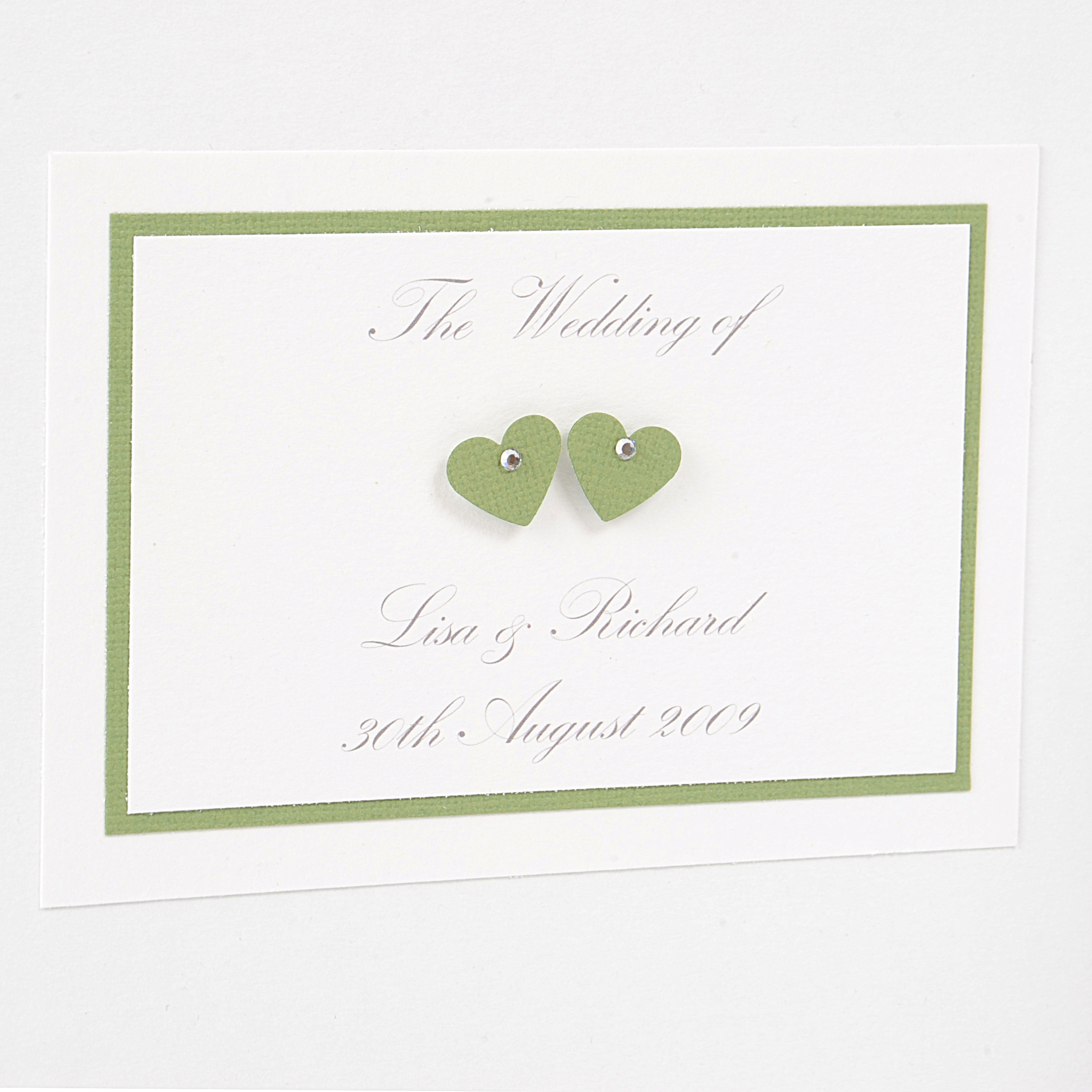 '2 Hearts' Wedding Guest Book